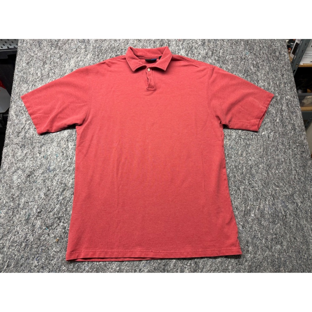 Callaway Golf by Nordstrom Mens XL Stretch Pique Polo Shirt Red Short Sleeve